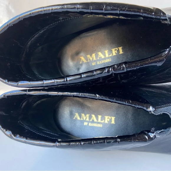 Amalfi by Rangoni Gara suede/ leather ankle heel booties Sz 10.5  B - Picture 10 of 10